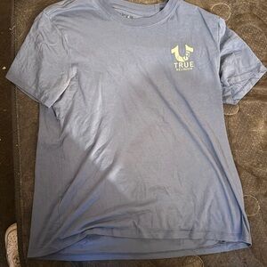 True Religion Light Blue Short Sleeve Logo Tee
